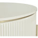 Paloma 33.25 X 17.75 inch High Gloss Cream Lift Top Coffee Table